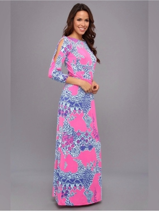 Lilly Pulitzer Dresses & Skirts - Lilly Pulitzer Ashlynn maxi pop pink on the square dress